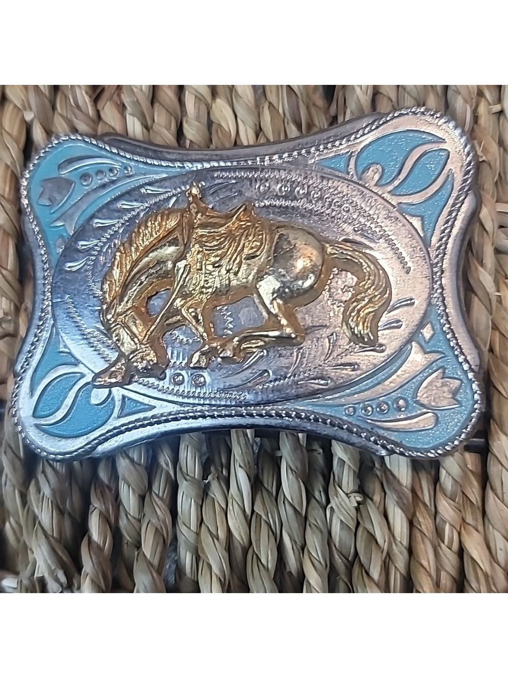 Vintage bucking horse belt buckle - Picture 1 of 3